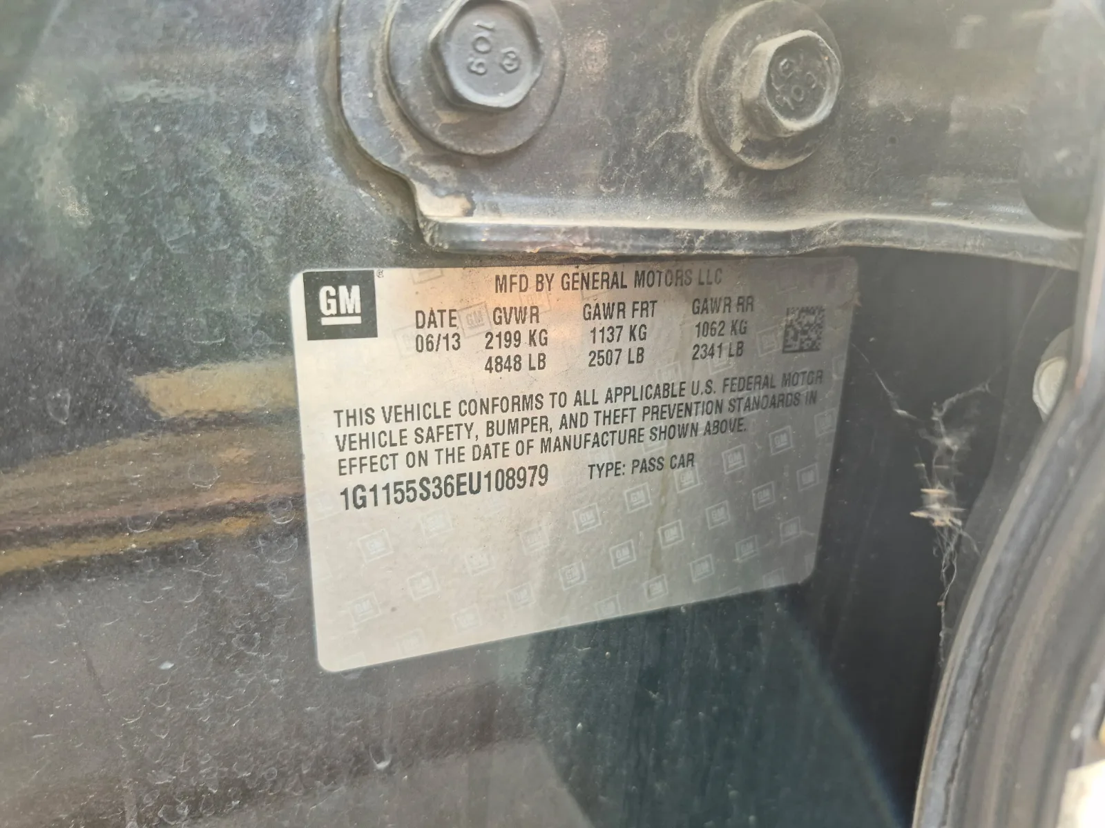 2014 CHEVROLET Impala donor car — photo 1 photo 7
